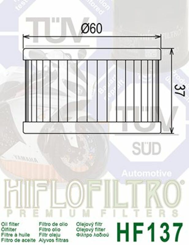 HIFLOFILTRO Ölfilter - HF137