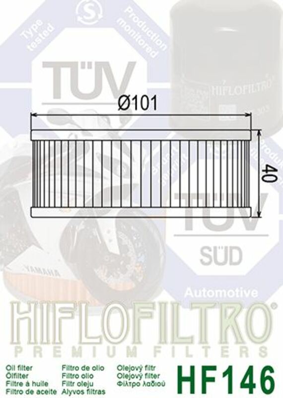 HIFLOFILTRO Ölfilter - HF146