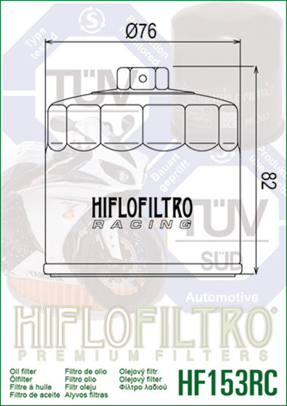 HIFLOFILTRO Racing Ölfilter - HF153RC