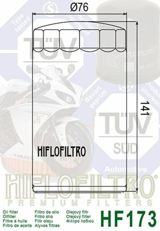 HIFLOFILTRO Ölfilter chrom - HF173C