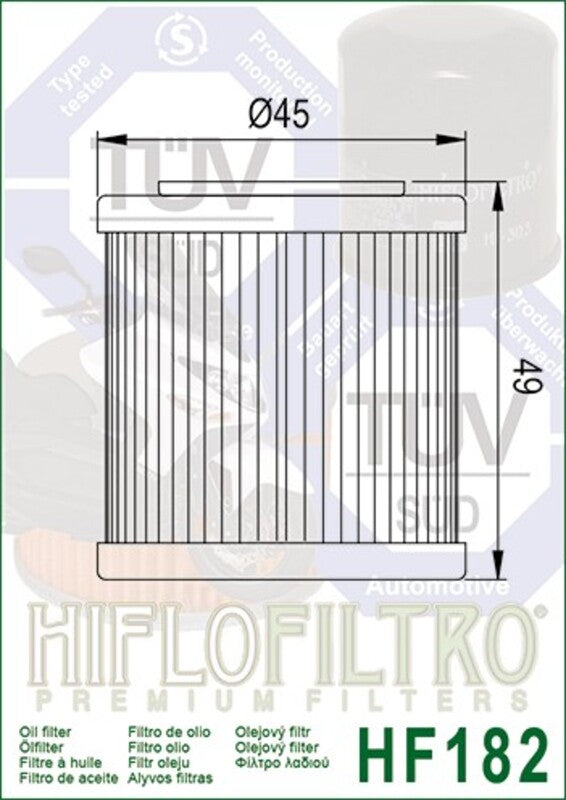 HIFLOFILTRO Ölfilter - HF182