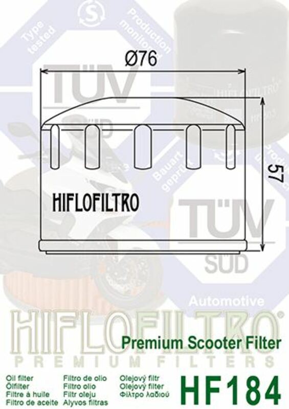 HIFLOFILTRO Ölfilter - HF184