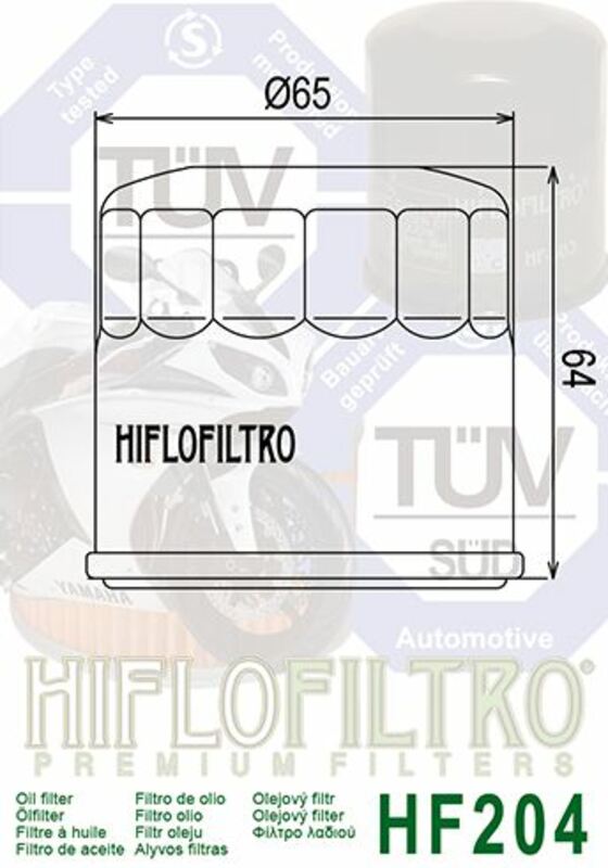 HIFLOFILTRO Racing Ölfilter - HF204RC