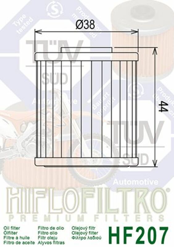 HIFLOFILTRO Ölfilter - HF207