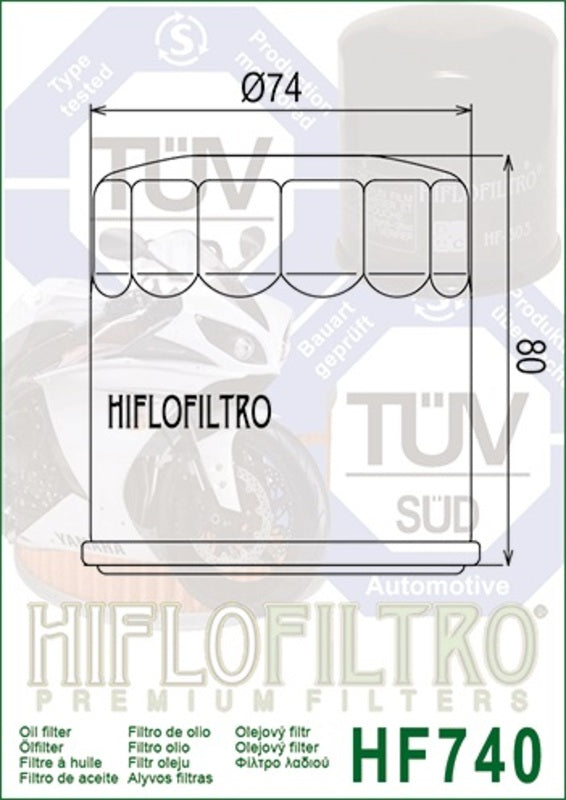 HIFLOFILTRO Ölfilter - HF740