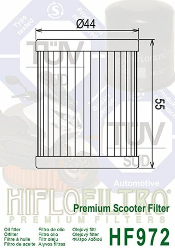 HIFLOFILTRO Ölfilter - HF972