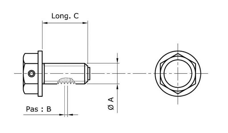 TECNIUM Magnetische Ablassschraube - Aluminium schwarz M14x1,25x13,5