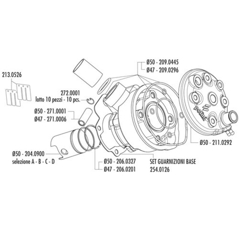 POLINI-Zylinder-Bausatz - Ø50mm