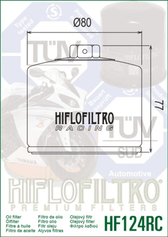 HIFLOFILTRO Racing Ölfilter - HF124RC