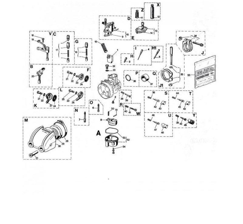 DELLORTO SHBC Ø19mm Vergaser - mit kabelbetätigtem Choke