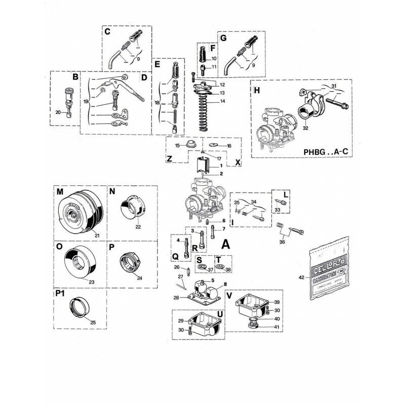 DELLORTO PHBG BS Ø19mm Vergaser