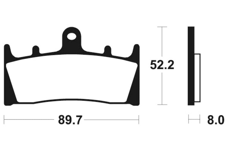 TECNIUM Racing Sintermetall Carbon Bremsbeläge - MCR186