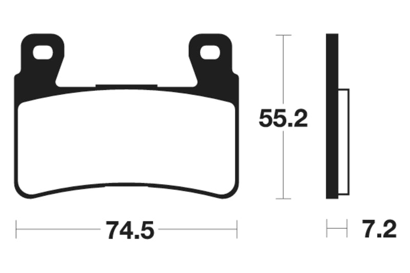 TECNIUM Racing Sintermetall Carbon Bremsbeläge - MCR234
