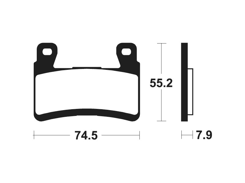 TECNIUM Racing Sintermetall Carbon Bremsbeläge - MCR394