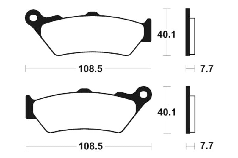 TECNIUM Scooter Organische Bremsbeläge - ME174