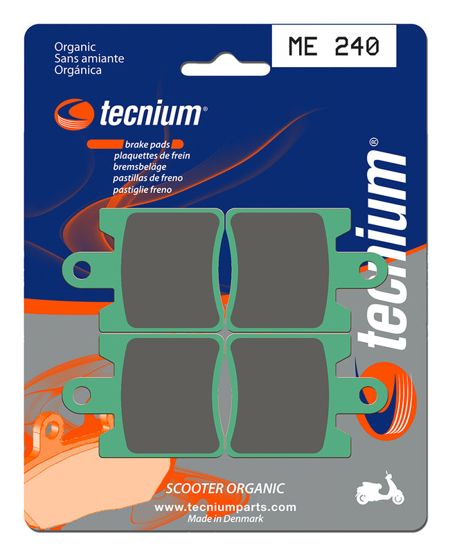 TECNIUM Scooter Organische Bremsbeläge - ME240