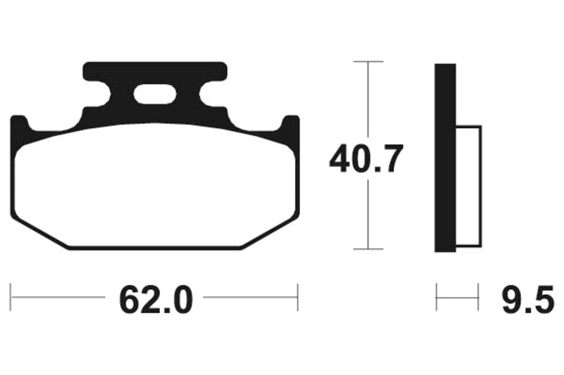 TECNIUM MX/ATV Sintermetall Bremsbeläge - MO148