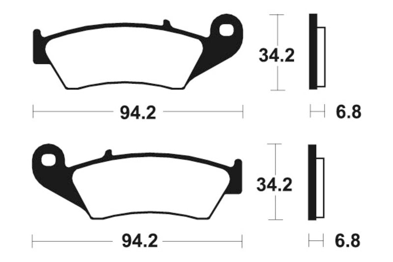 TECNIUM MX/ATV Sintermetall Bremsbeläge - MO194