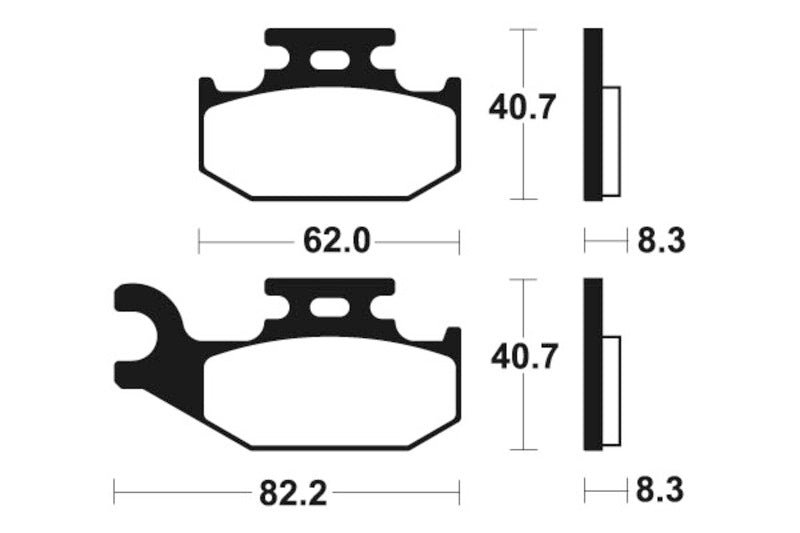 TECNIUM MX/ATV Sintermetall Bremsbeläge - MO336