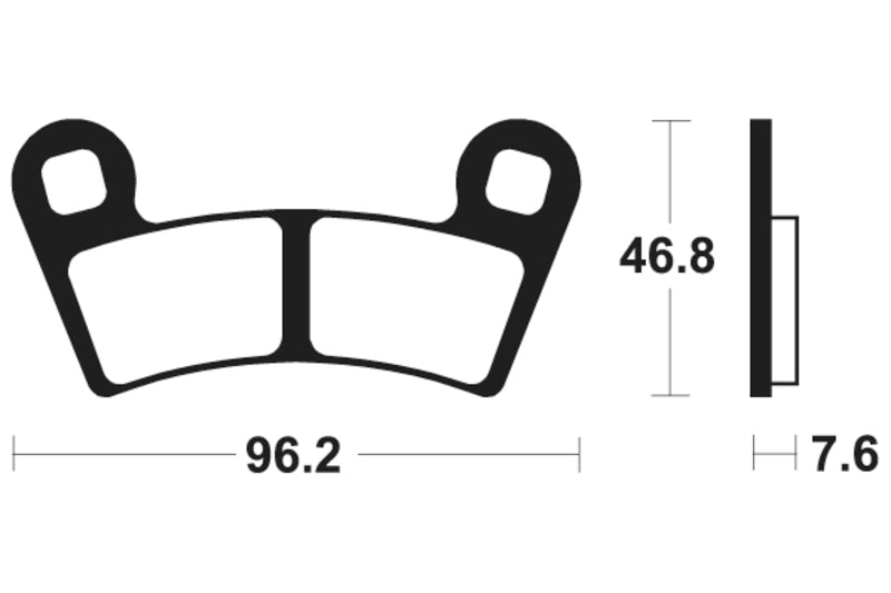 TECNIUM MX/ATV Sintermetall Bremsbeläge - MO398