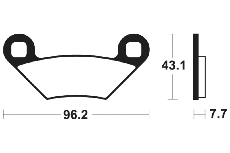 TECNIUM MX/ATV Sintermetall Bremsbeläge - MO399