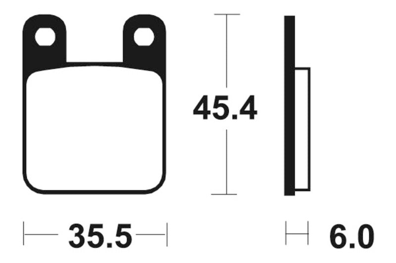 TECNIUM MX/ATV Sintermetall Bremsbeläge - MO59