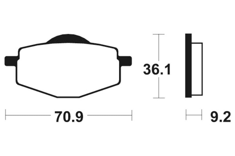 TECNIUM MX/ATV Sintermetall Bremsbeläge - MO75