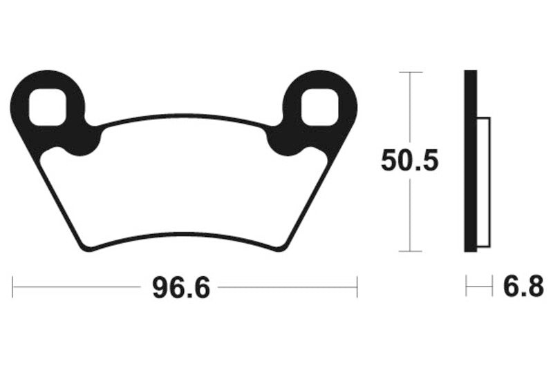 TECNIUM MX/ATV Sintermetall Bremsbeläge - MOA300