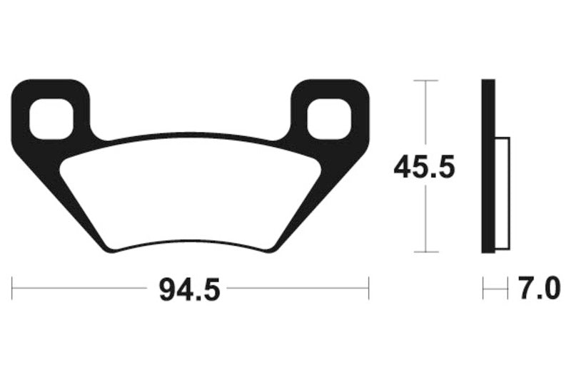 TECNIUM MX/ATV Sintermetall Bremsbeläge - MOA322