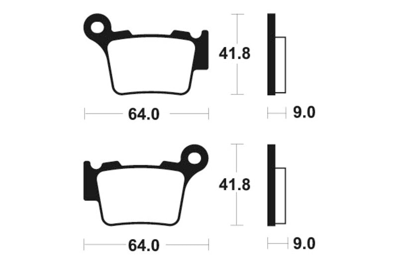 TECNIUM Racing MX/ATV Sintermetall Bremsbeläge - MOR291