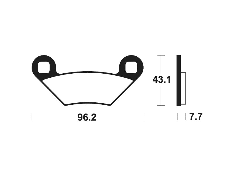 TECNIUM Racing MX/ATV Sintermetall Bremsbeläge - MOR399
