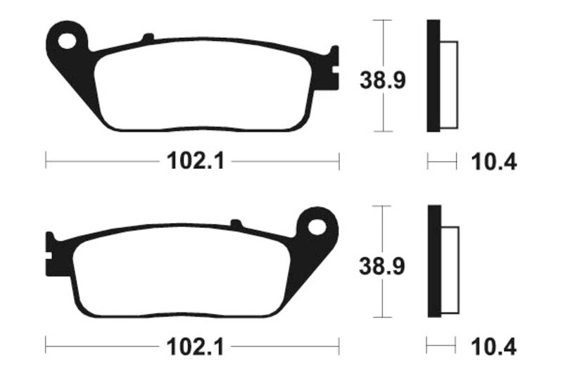 TECNIUM Maxi Scooter Sintermetall Bremsbeläge - MSS154