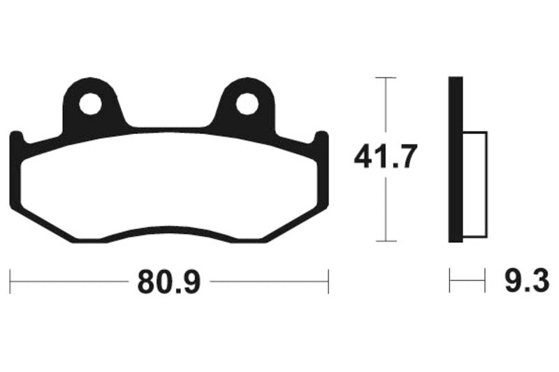TECNIUM Maxi Scooter Sintermetall Bremsbeläge - MSS209