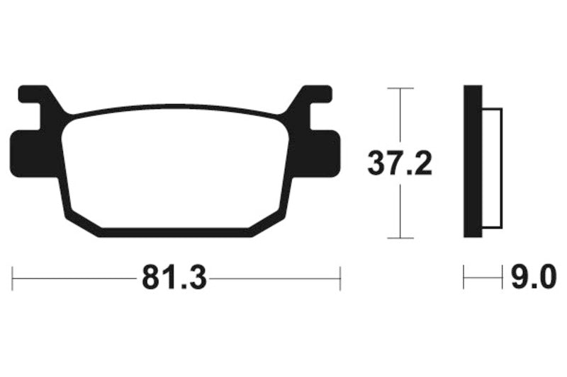 TECNIUM Maxi Scooter Sintermetall Bremsbeläge - MSS332