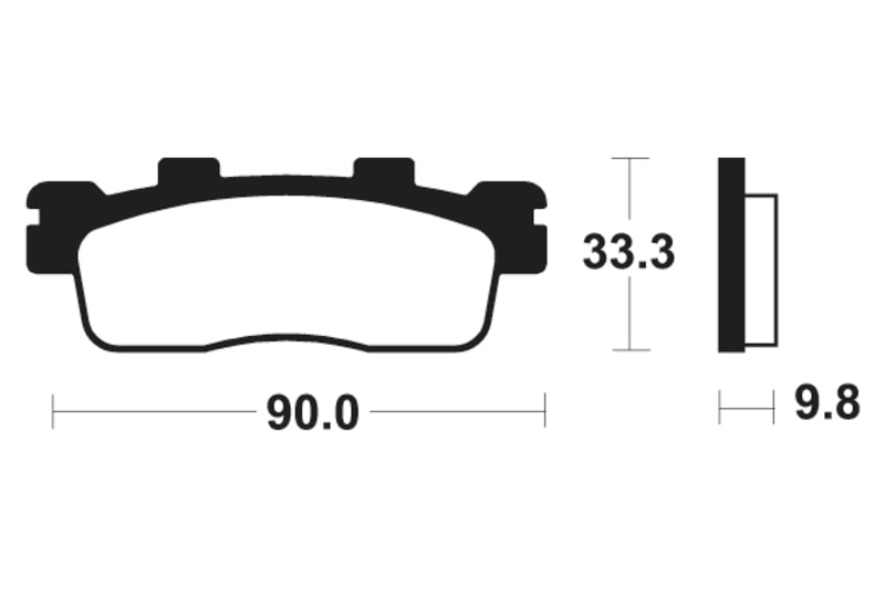 TECNIUM Maxi Scooter Sintermetall Bremsbeläge - MSS371