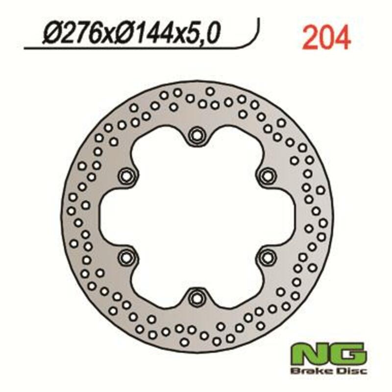 NG BRAKES Bremsscheibe rund starr