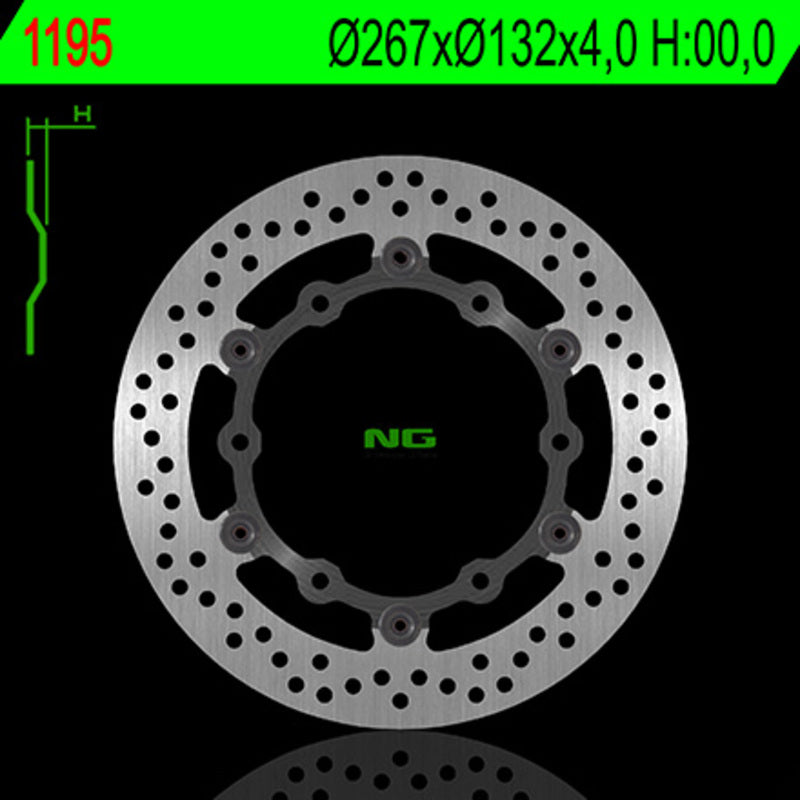NG BRAKES Bremsscheibe schwimmend rund