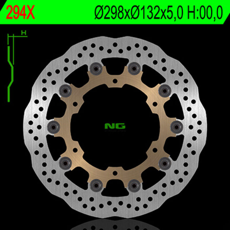 NG BRAKES Bremsscheibe Wave schwimmend