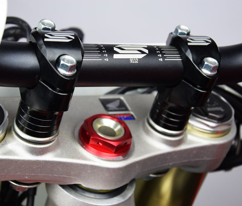 SCAR Lenker-Klemmböcke Ø 28,6 mm +30 bis 45 mm OE-Gabelbrücke
