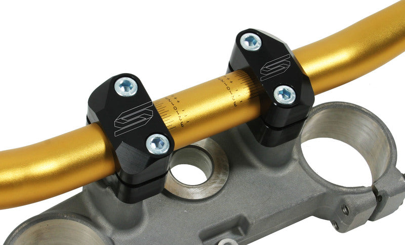 SCAR Kit Universal-Lenkeraufnahmen 22.2 für Lenker 28.6 für Gabelbrücke aus Gussmaterial