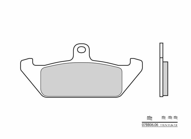 BREMBO Street Carbon Keramik Bremsbeläge - 07BB0606