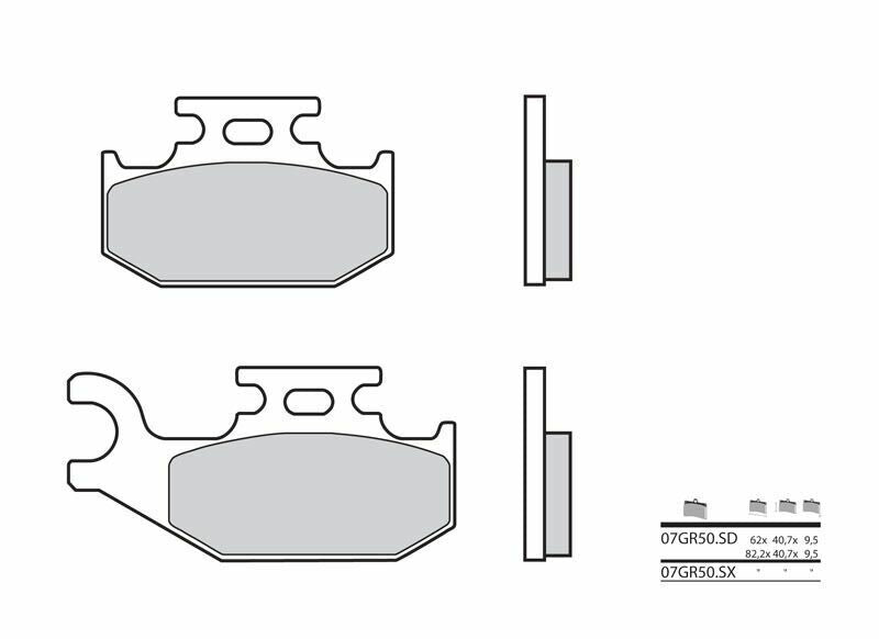 BREMBO Off-Road Sintermetall Bremsbeläge - 07GR50SD