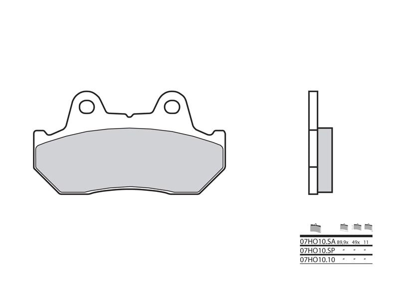 BREMBO Street Sintermetall Bremsbeläge - 07HO10LA
