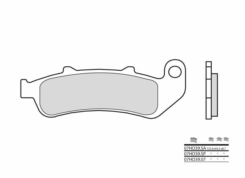 BREMBO Street Carbon Keramik Bremsbeläge - 07HO3907