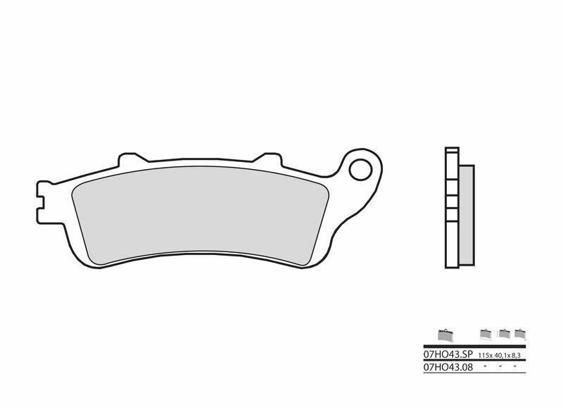 BREMBO Street Sintermetall Bremsbeläge - 07HO43SP