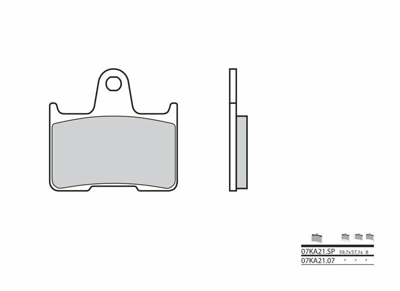 BREMBO Street Sintermetall Bremsbeläge - 07KA21SP