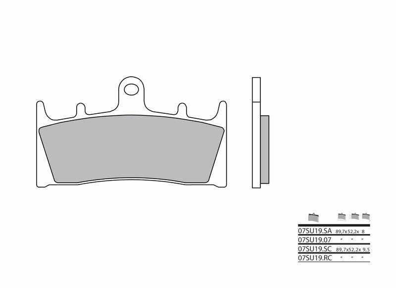 BREMBO Street Sintermetall Bremsbeläge - 07SU19SA