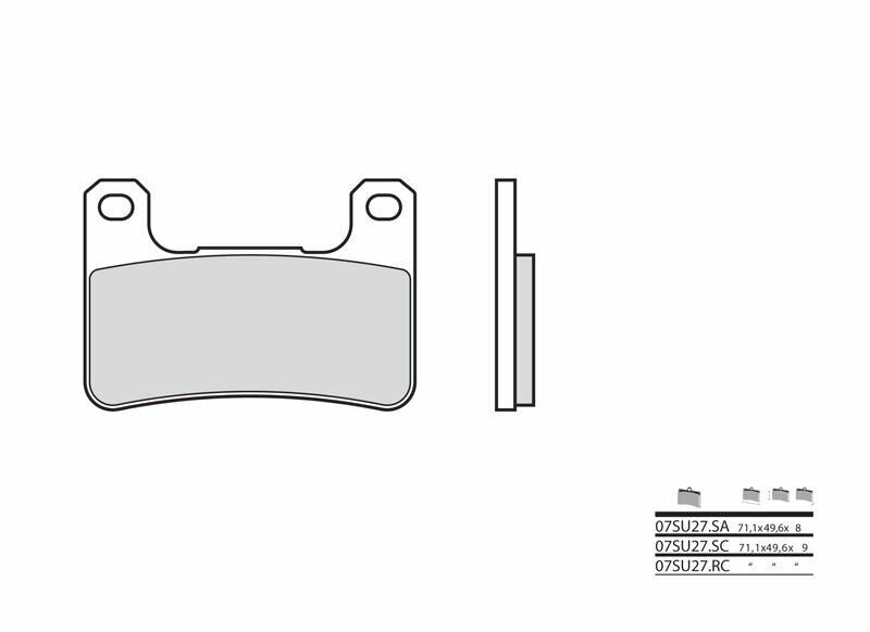 BREMBO Street Sintermetall Bremsbeläge - 07SU27SA