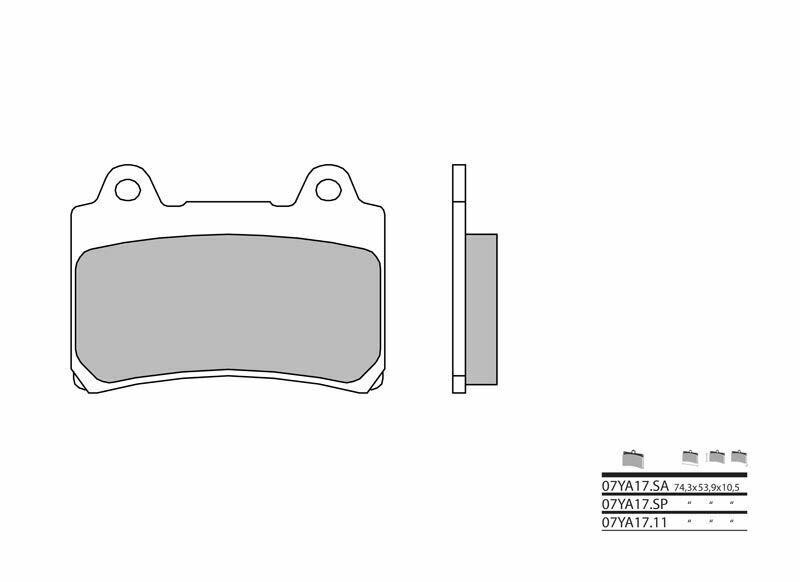 BREMBO Street Sintermetall Bremsbeläge - 07YA17SA