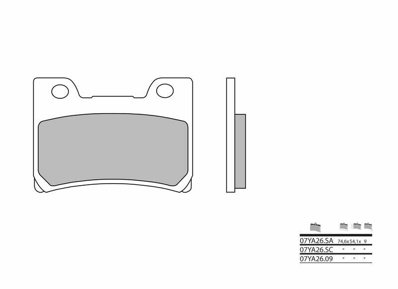 BREMBO Street Sintermetall Bremsbeläge - 07YA26SA